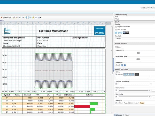 Mess- und Auswertesoftware