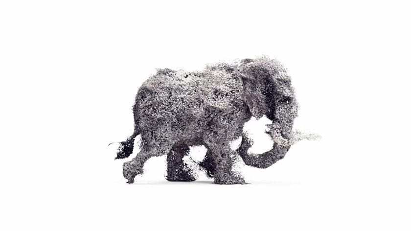 "Elephant" aus der Serie Particle Animals von Julian Loscher