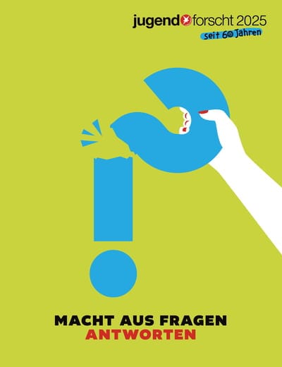 Plakatmotiv von Jugend forscht 2025