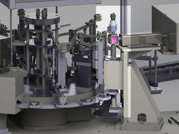 Part of a laser drilling machine view of company Contexo