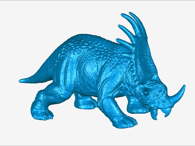 Scandaten eines Dinos