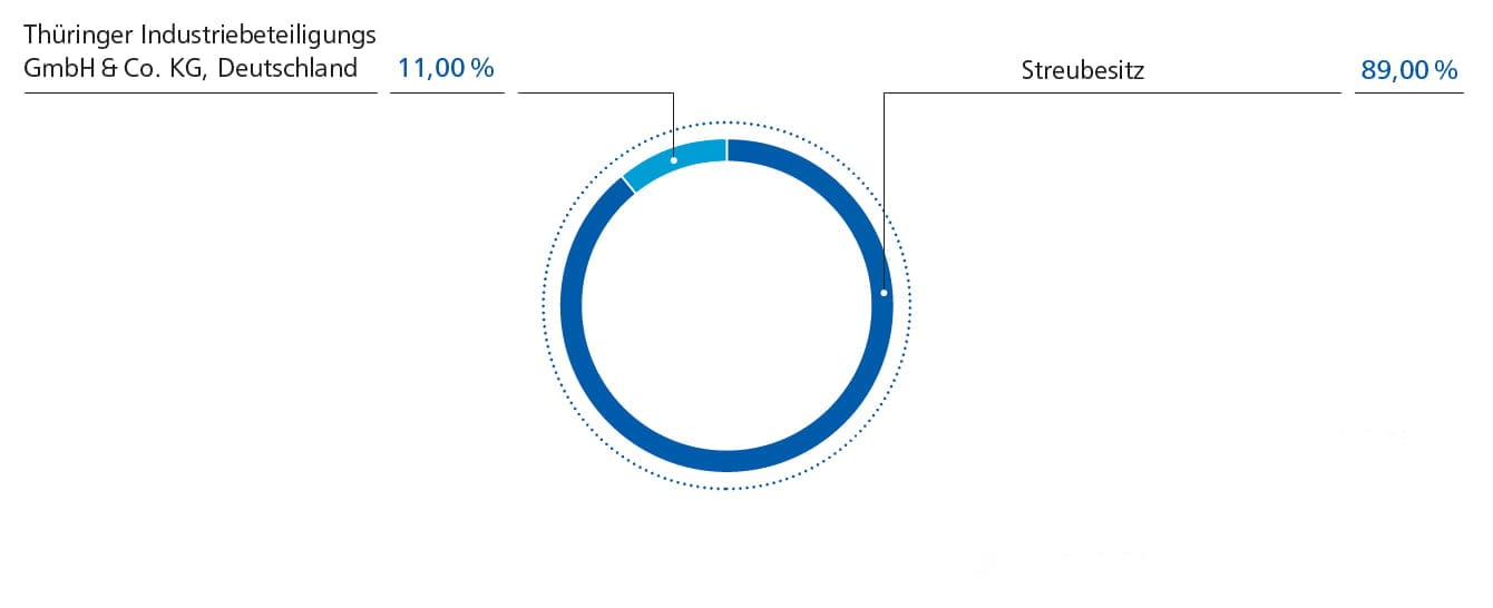 Grafik fuer Aktionaersstruktur