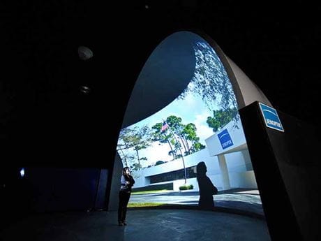 Testkuppel für Laserprojektionsobjektive