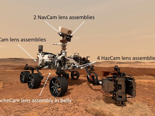 Mars-Mission 2020: drei Objektivkonstruktionen 